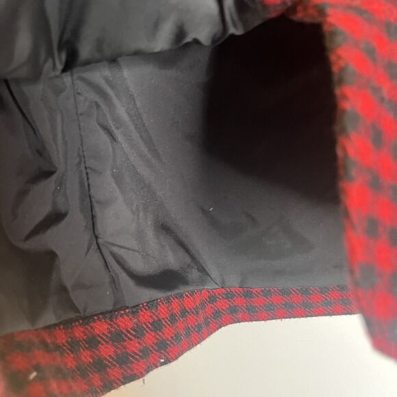 Woolrich Ruby Womens Red Black Button Front Wool Blend Vest size small - Picture 7 of 9